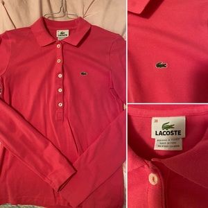 Lacoste long sleeved polo